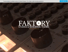 Tablet Screenshot of faktorystudios.co.uk